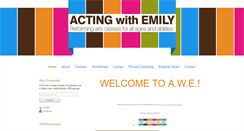 Desktop Screenshot of actingwithemily.com